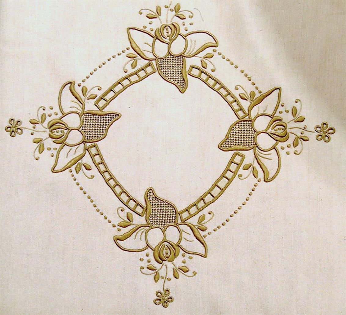 <span><p>Banco com o assento bordado</p></span>