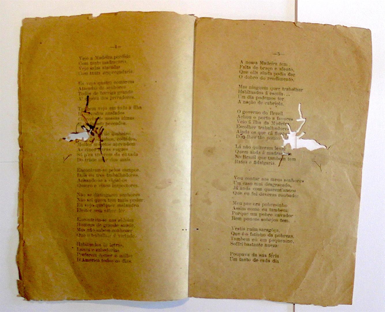 <span><p>Folheto de 1913 com a transcri��o dos versos orais do "Feiticeiro do Norte", neste caso O Lavrador</p></span>