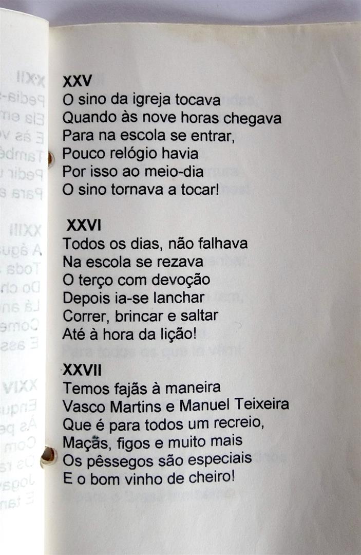 <span><p>Livro com o poema "Mem�rias do Toledo" escrito por Leoc�dia Silveira em 1992. Versa sobre a hist�ria do lugar do Toledo. Foi feito no �mbito da festa de final de segundo ciclo a pedido do professora (1992)</p></span>