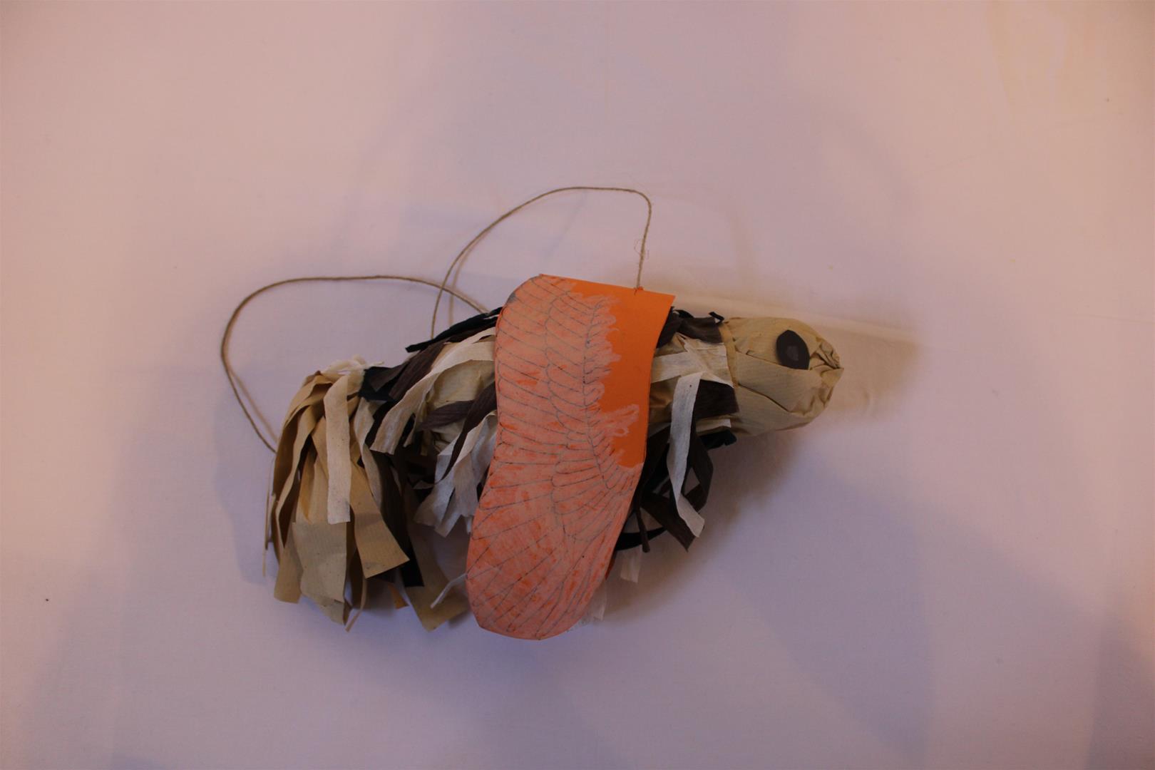 <span><p>Gaio em papel feito numa atividade do Bioblitz</p></span>