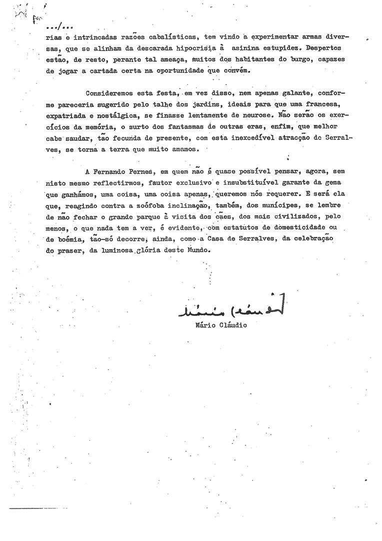 <span><p>Artigo "A paix�o de Serralves", da autoria do escritor M�rio Cl�udio, publicado em 18 de junho de 1987.</p></span>
