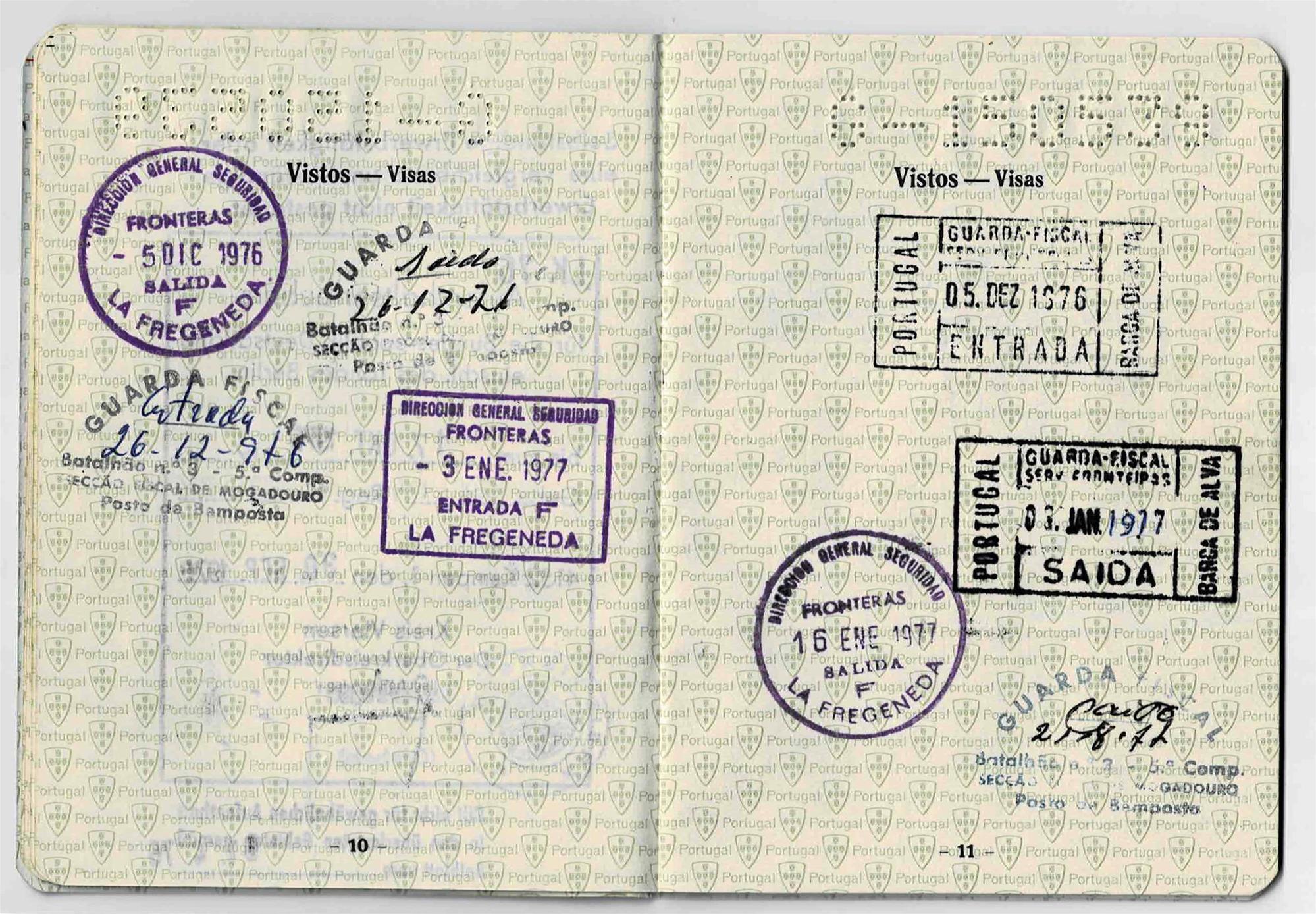 <span><p>Passaporte emitido pelo Consulado de Portugal em Neuss/Rhein, a 21 de outubro de 1976, v�lido at� 20 setembro 1980. Validade do anterior terminou e este teve que ser emitido pelo consulado de Portugal na Alemanha.</p></span>