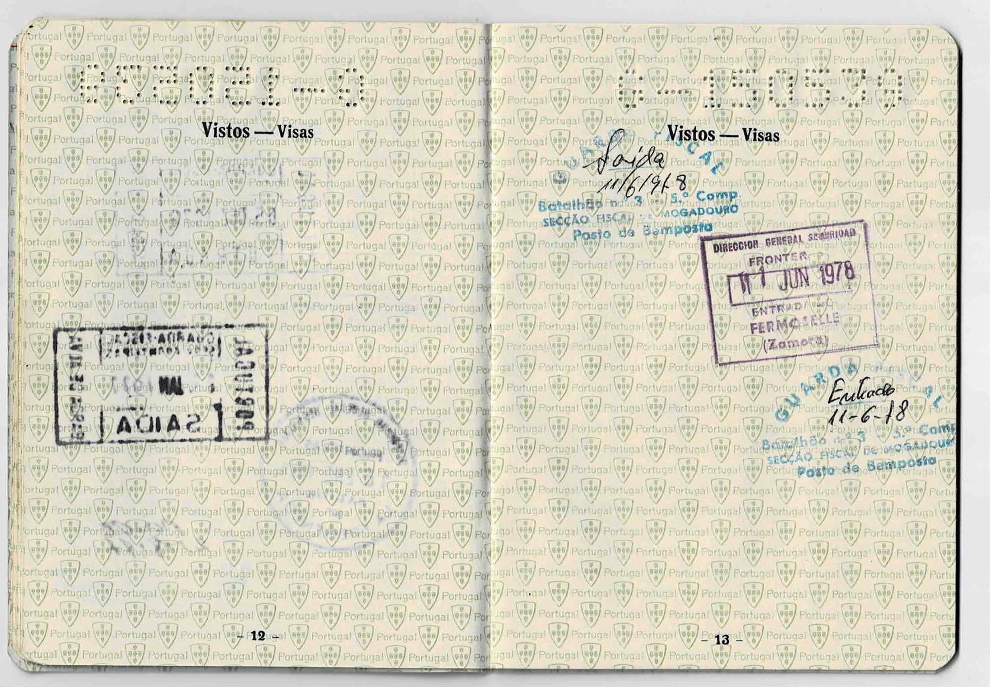 <span><p>Passaporte emitido pelo Consulado de Portugal em Neuss/Rhein, a 21 de outubro de 1976, v�lido at� 20 setembro 1980. Validade do anterior terminou e este teve que ser emitido pelo consulado de Portugal na Alemanha.</p></span>