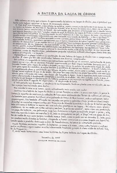 <span><p>Compila��o de documentos sobre a constru��o da Bateira. Fotocopiado.</p></span>